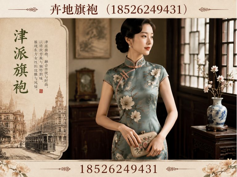 天津新中式旗袍展示图